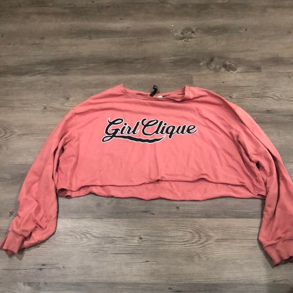Cropped pink sweater from H&M